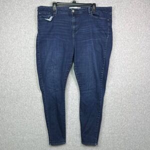 Levi's Jeans Women's 41x28 Blue Denim Skinny Mid Rise Stretch‎ 35x30 Tag